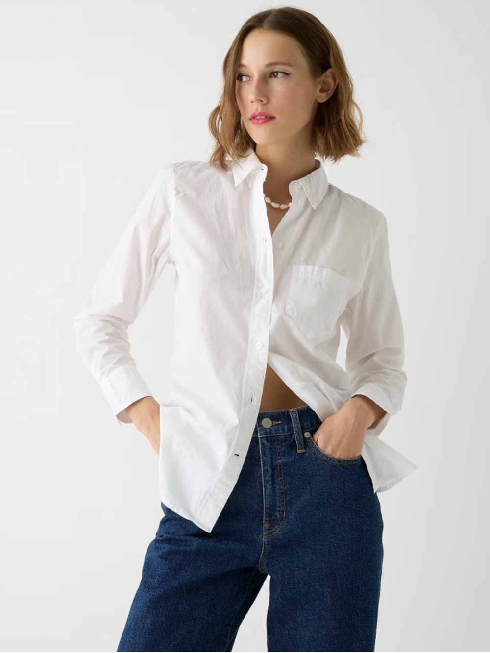 J Crew Classic White Button-Down❤️